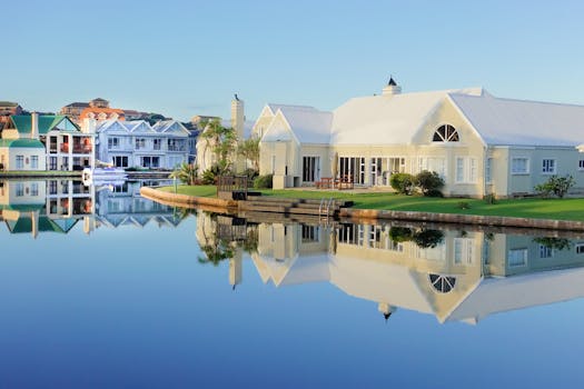 Lakeside Villas With Beautiful Water Reflections