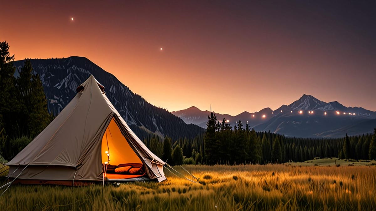 glamping tent